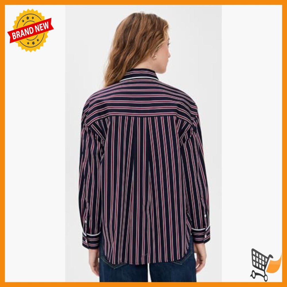 Long Sleeve Button Down Shirt With Patch Pocket A… - image 3